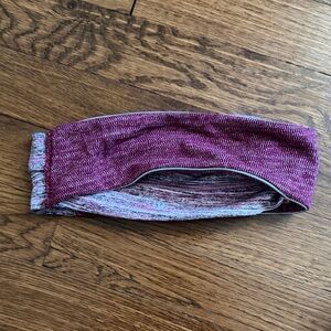 lululemon athletica Burgundy and Gray Headband